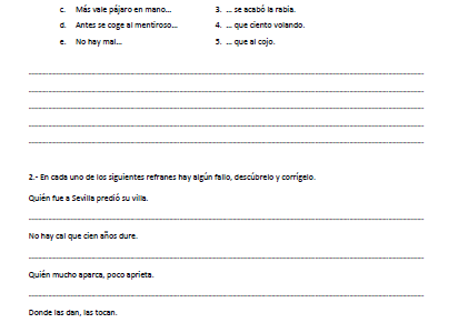 Refranes Ficha